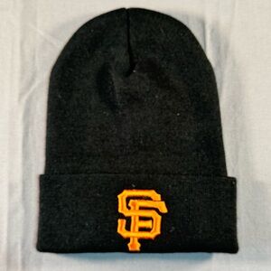 San Francisco GIants SF Black Orange Beanie